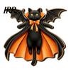 Indoor Outdoor Holiday Sign Black Cat Ghost Door Sign, Halloween Decorative Plaque, Wooden Hanging Craft Decorations Vintage Rustic Decor with