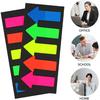NUOBESTY 10Sets of Neon Page Marker Arrow Stickers Colored Index Tabs Flags Bookmarks Sticky Notes for Home Office Students