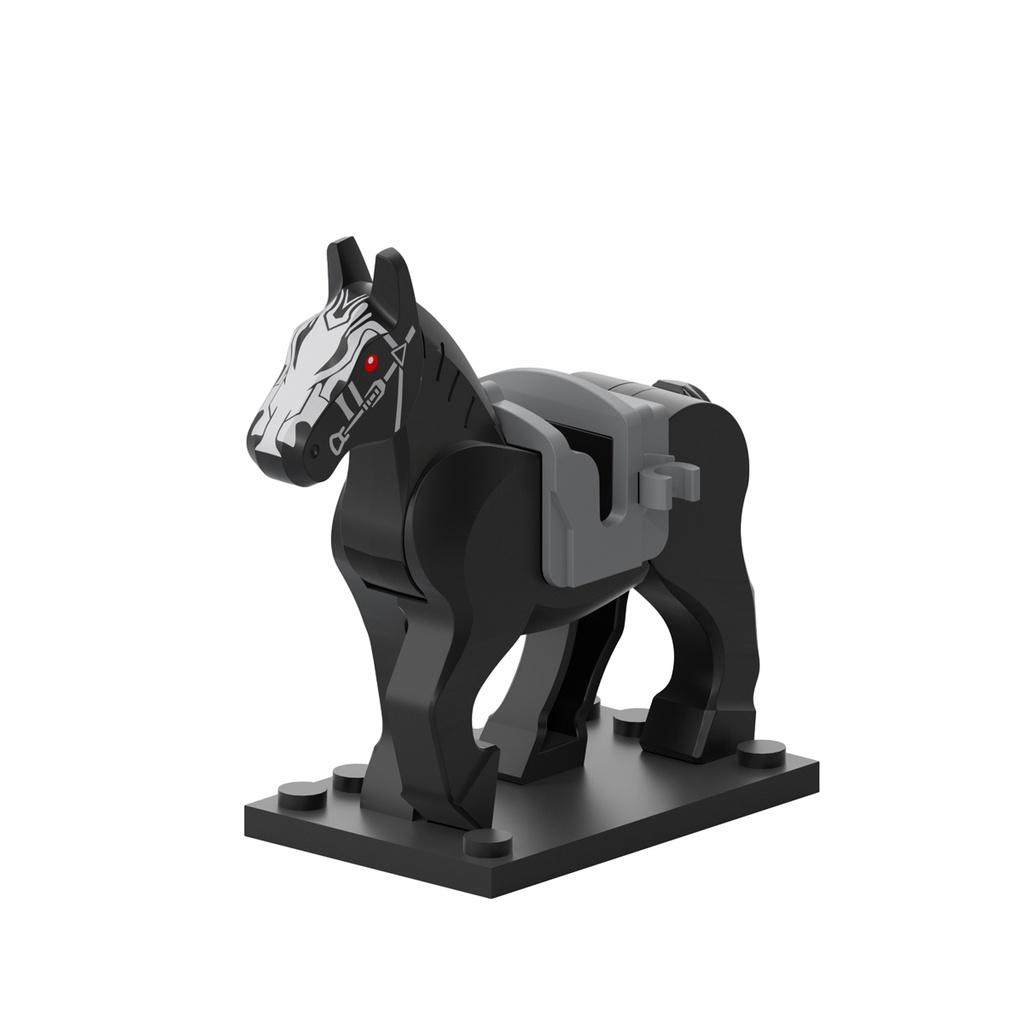 Horse Figure War Minifigures Building Block Model Desktop Decor Children Gift