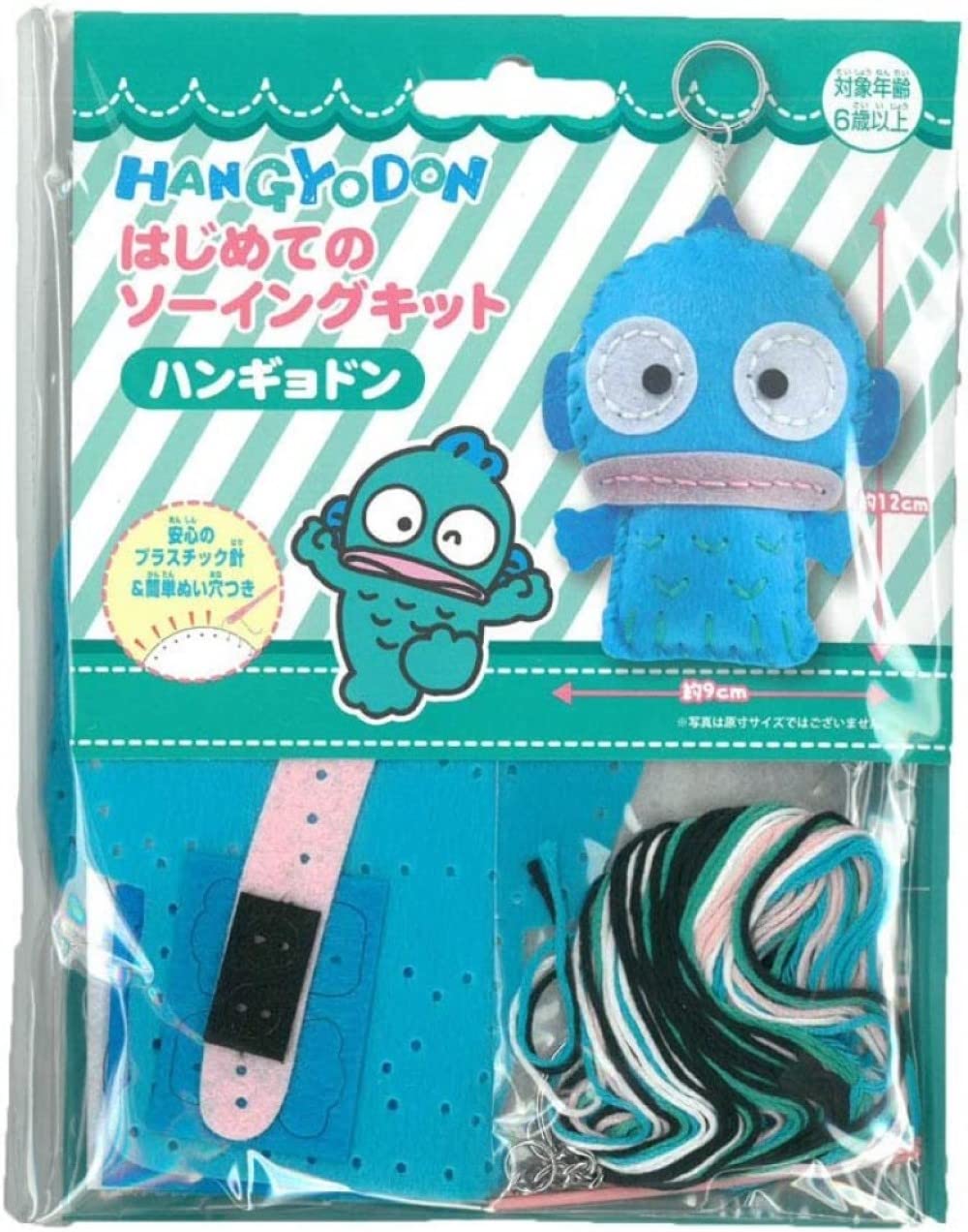 

Onoue Man Sanrio Первый швейный набор Hangyodon 1 шт. синий