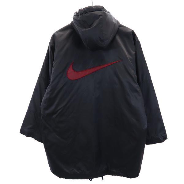 NIKE 90s 00s Old White Tag Buckswash logo Batting coat L black White tag Kid's Used
