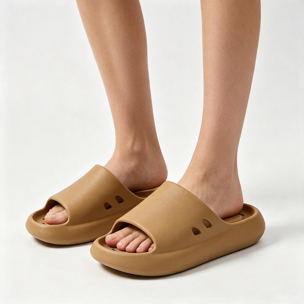 Men's Quick-Dry Non- Bathroom Slippers with Drainage Holes for Indoor Home Use