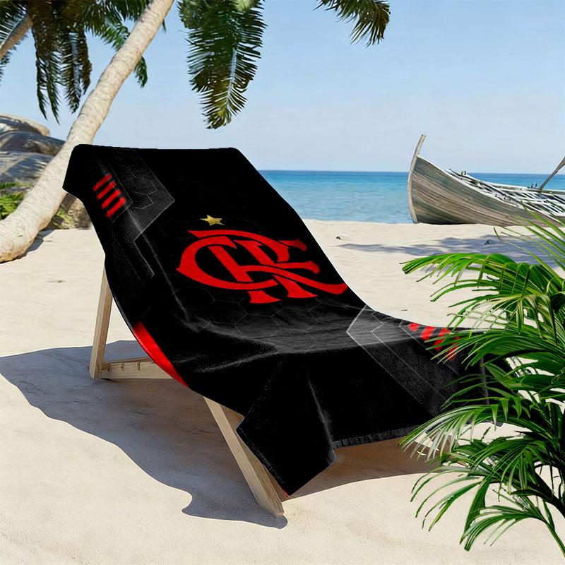 Clube De Regatas Do Flamengo Print Beach Towel, Large Soft Quick Dry Towel for Beach Camping Swimming