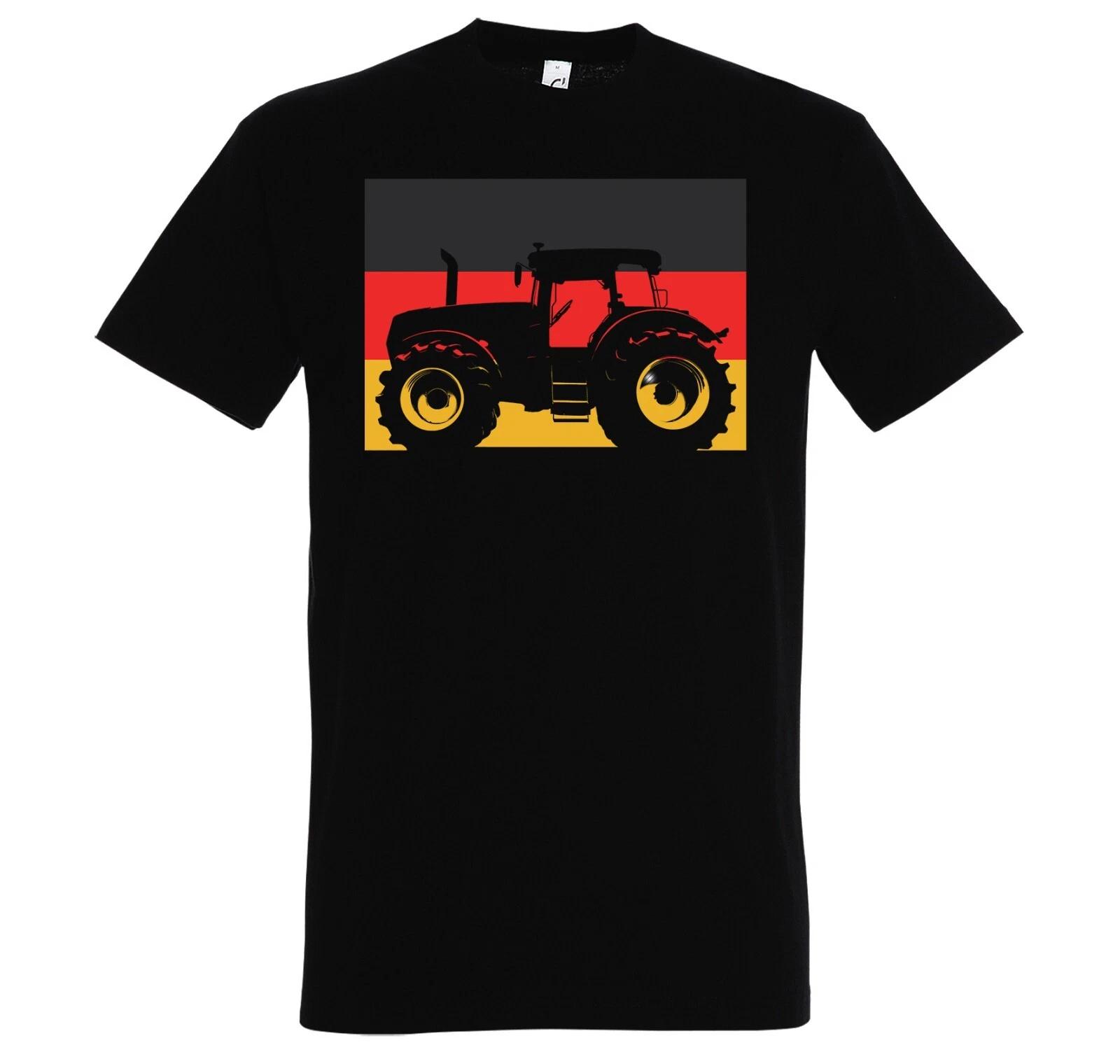 Youth Designz Mens T-Shirt Logo Print Funny Germany Tractor Farmer Village M