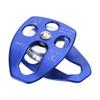 Stainless Flexible Active Pulley Sideplate Single Sheave Pulley 360degree Wwivel for Rock Climbing Hauling Gear 28KN