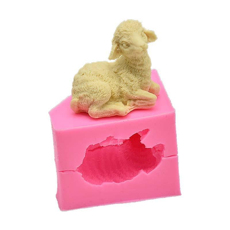 Cute Sheep Silicone Candle Mold With Cute Design Diy Suitable Handmade Crafts Candles Plaster Soap Home Decor