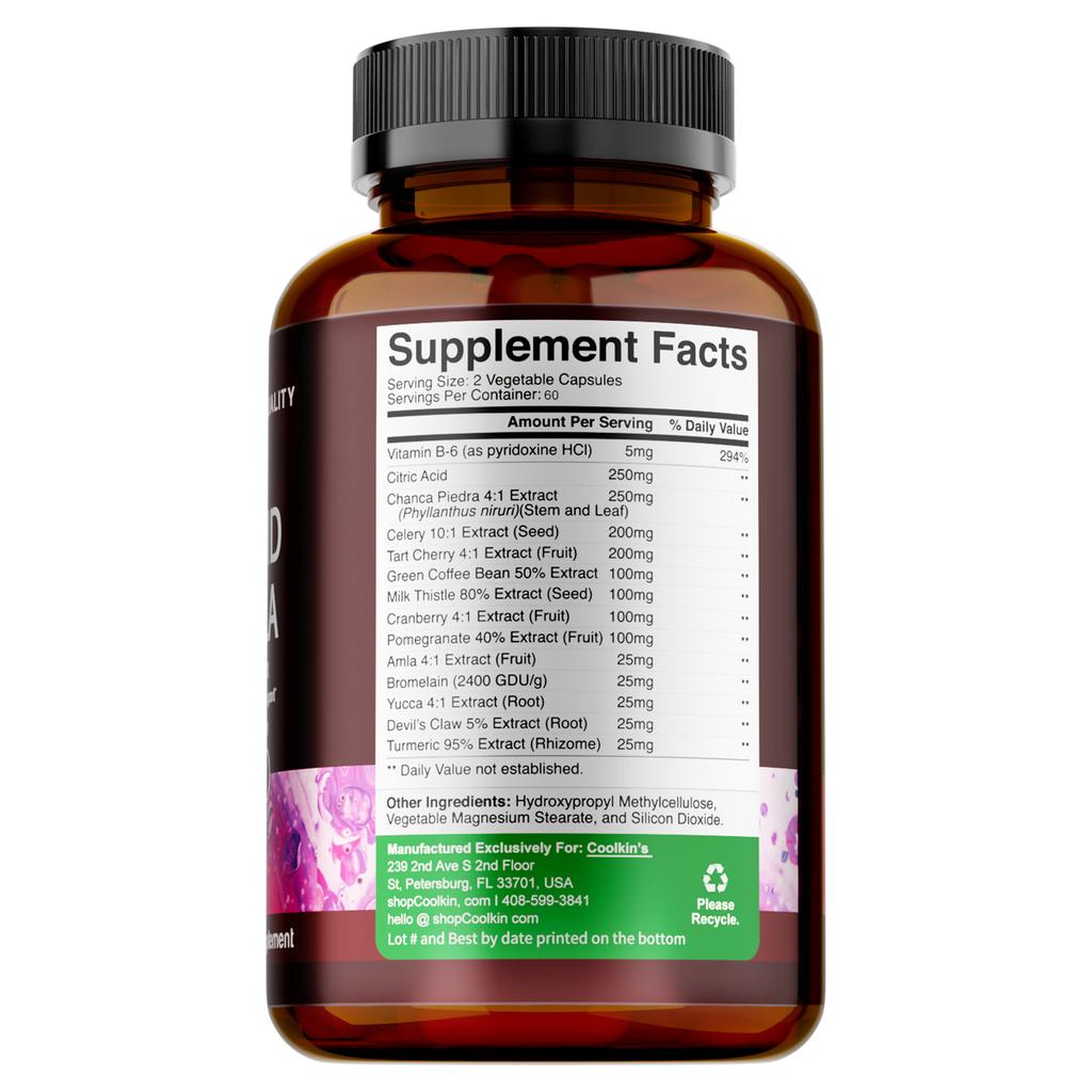 Coolkin Is Rich In Tart Cherry and Green Coffee Bean Extracts, Which Help Maintain Urinary System Health and Detoxify Uric Acid.