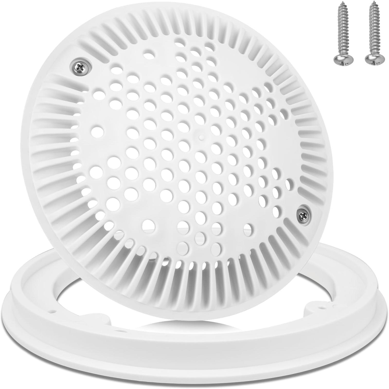 

Набор круглых крышек для слива бассейна 8 дюймов Крышка для всасывания основного слива Аксессуар для обслуживания бассейна Пластиковая текстура для бетонных бассейнов