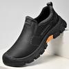Fashion Men's Handmade Outdoor Hiking Shoes Fashion Soft Classic Driving Footwear Non-slip Walking Shoes Genuine Leather Casual Loafers