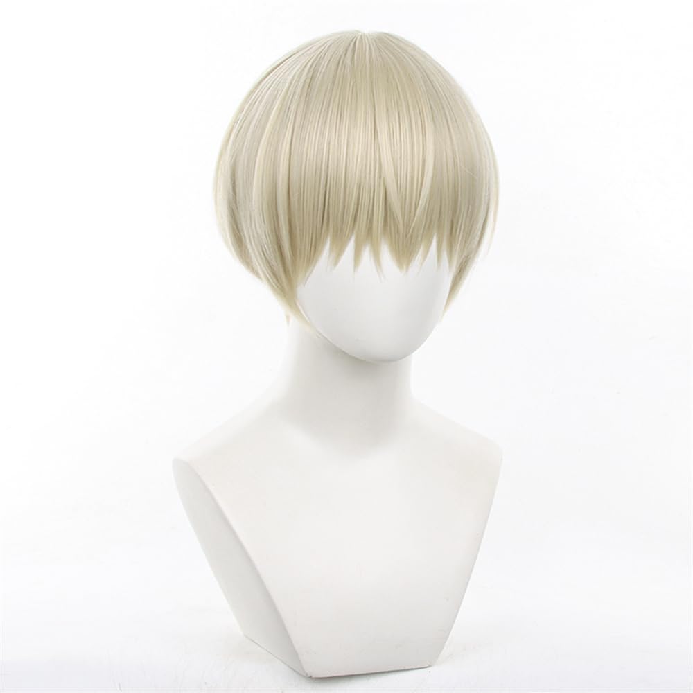Sizuuenn Windbreaker WIND BREAKER Kaji Ren Ruckup Cosplay Wig with Dedicated Hair for School Cultural and Disguise Wig, Net, Heat-Resistant Yarn,