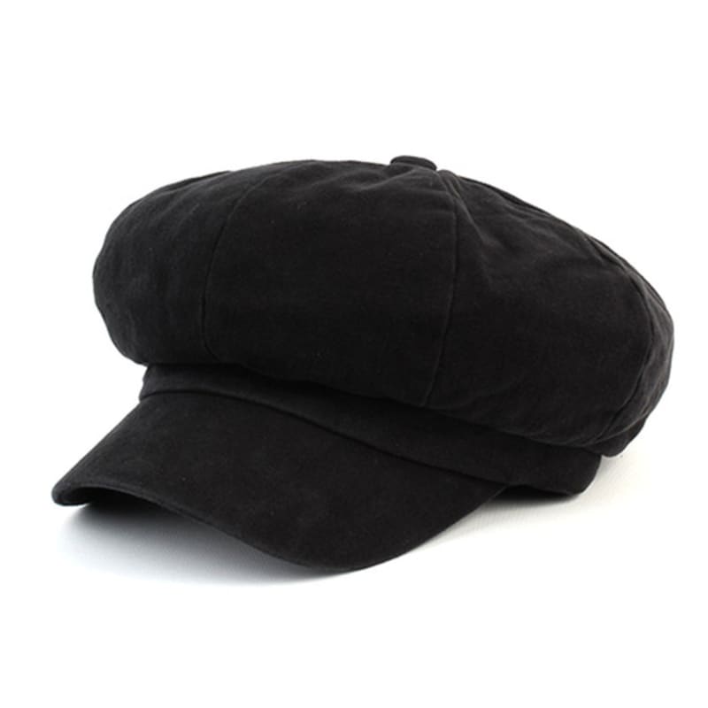Universal Chemistry Belted Hard Washing Black Newsboy Cap