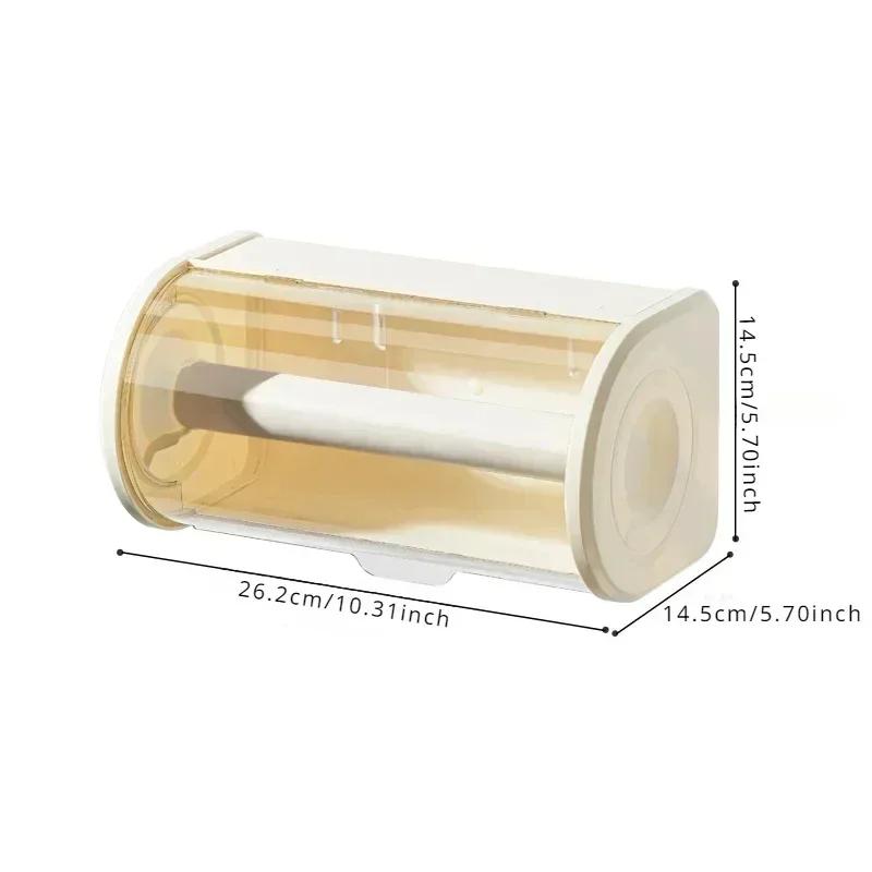 Wandmontierte Küchenpapierhandtuch-Aufbewahrungsbox Großhandel Haushalt Toilettenpapierrollenbox mit Deckel Staubdichte Papierhandtuchbox
