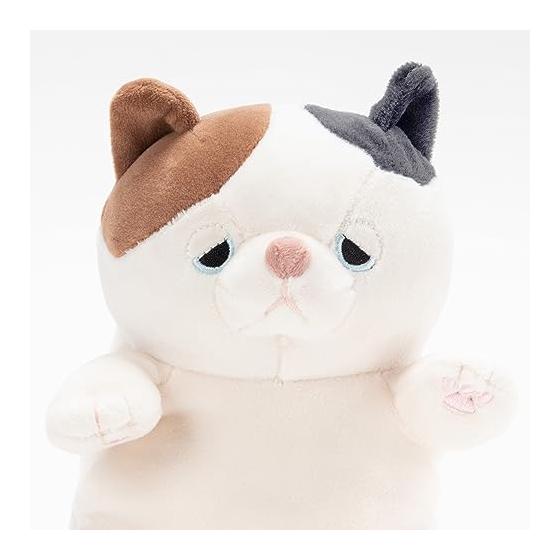 Ribhath Sitting Hug Pillow Premium Nemunemu Animals Mike Cat Yuzu S Size Total Length Approx. 18cm Fluffy and Chewy