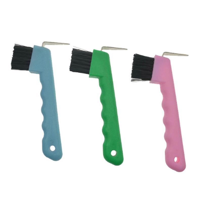 Shires Paletta e Spazzola per Zoccoli Weaver Attrezzatura per la Toelettatura del Cavallo Equitazione Colore Casuale