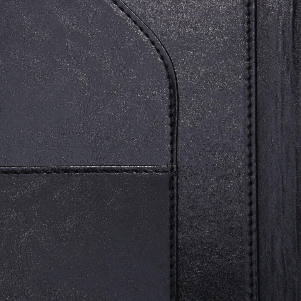 Clipboard Folder PU Conference Pad Clip File Binder A4 Desk Pad Signature Folder A4 Document Folder Contract Signing Only Office Supplies (Black)