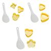 1 Set Stampo per Onigiri Antiaderente per Preparare Leggero Triangolare Palla di Riso Sushi Kit di Strumenti Gadget da Cucina