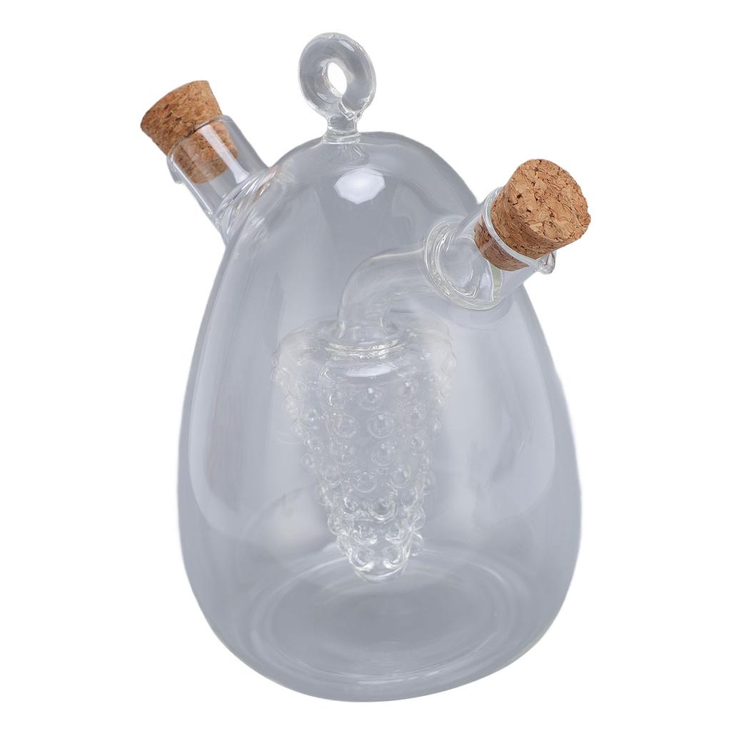 2 in 1 Öl- und Essigspender Flasche Klarglas Olivenöl Essigspender Essigflasche für