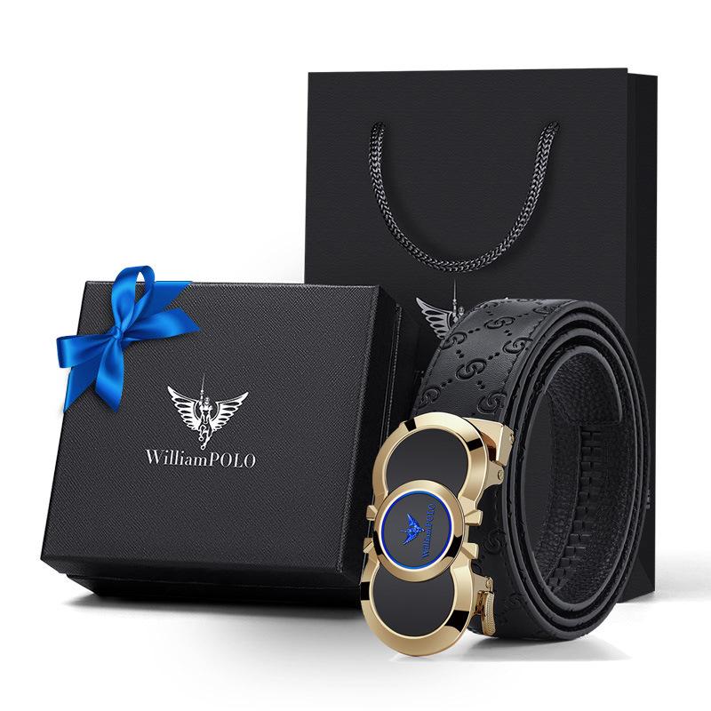 Brand Men's Belt, High-end Belt, Embossed Belt, Leather Body, Cowhide Belt, Fashionable Belt