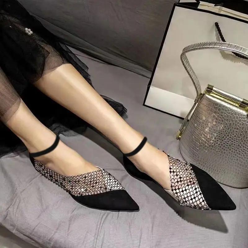 Fashion Ladies Footwear Low Heel Elegant Sexy Moccasins Women's Flat Shoes Vacation Stylish On Offer Young Chic Point 2024 Trend a