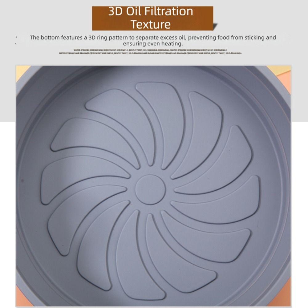 Square Round Air Fryer Silicone Liner Foldable Air Fryer Mat  Kitchen Accessories