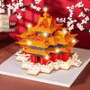 Forbidden City Corner Tower Building Blocks: Giant Mortise and Tenon Ancient Architecture Model