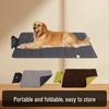 All-Season Portable Waterproof Plush Pet Mat: Foldable and Non-Slip Surface for Indoor/Outdoor Use.