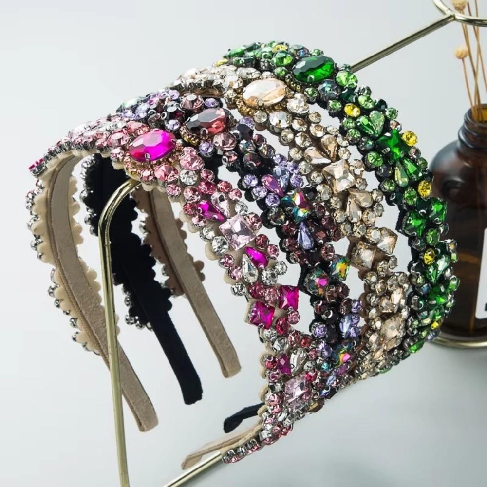 Rhinestone Full Diamond Headband Women Hair Ties Fashion Baroque Hairbands Hair Accessory