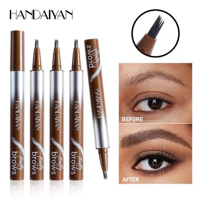 Waterproof Fine Comb Wild Eyebrow Pencil Long-lasting Anti-sweat Liquid Eyebrow Pencil Suitable for Daily Natural Thickening