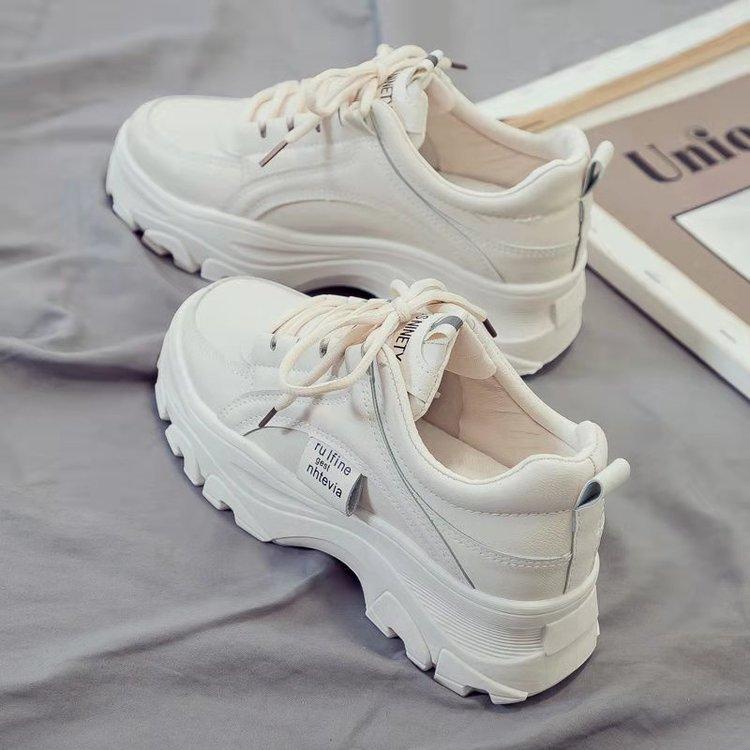 Dad Shoes Spring Fashion Sneakers With Pu Upper And Breathable Mesh For Women