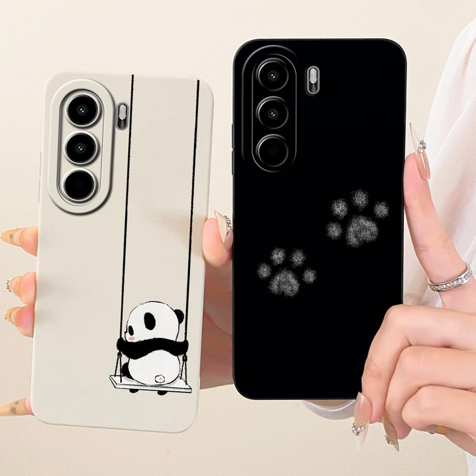 For Itel Power 70 / Itel P70 Cute Cat Flower Cartoon Phone Case For Itel P70 Power70 P673L Shockproof Soft Silicone Bumpers