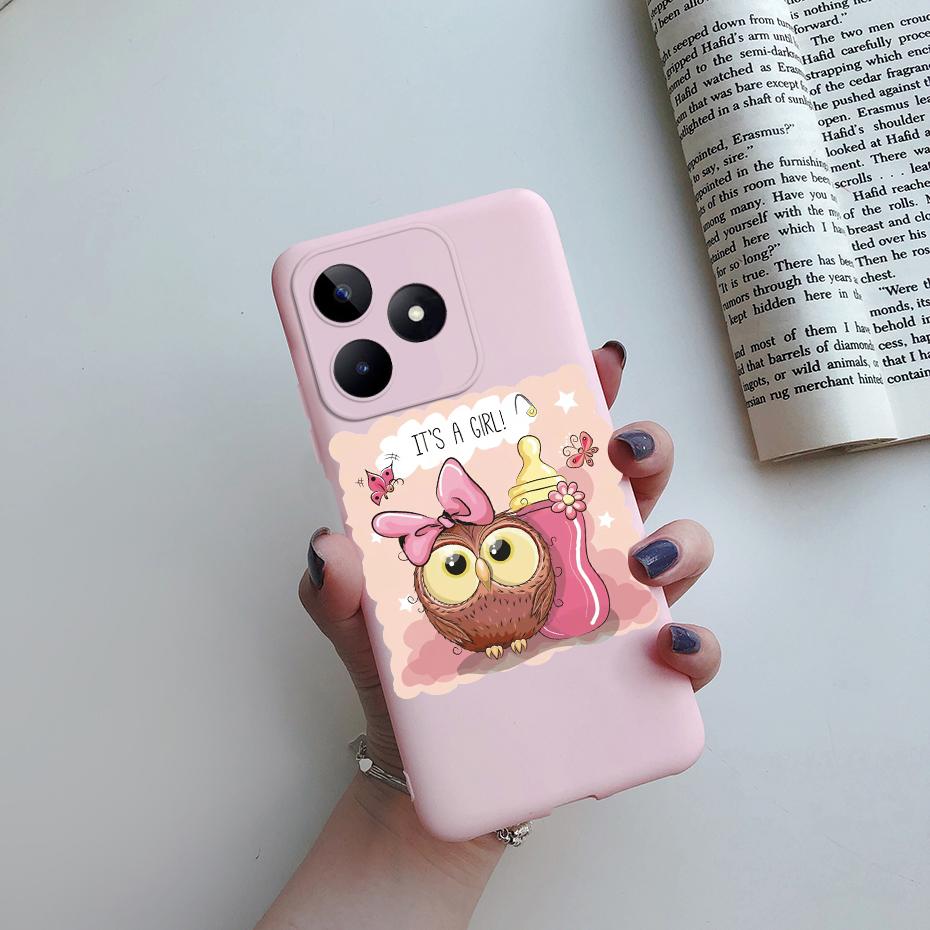 For Funda Realme Note 50 Case RMX3834 Cute Love Heart Silicone Soft Phone Case For Realme Note 50 Back Cover Note50 6.74" Coque