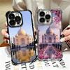 Islam Muslim Mosque Soft Phone Case For iPhone 15 16 17 Air 14 Pro Max 16E Plus 13 12 Mini Plating Anti-Fall Fundas