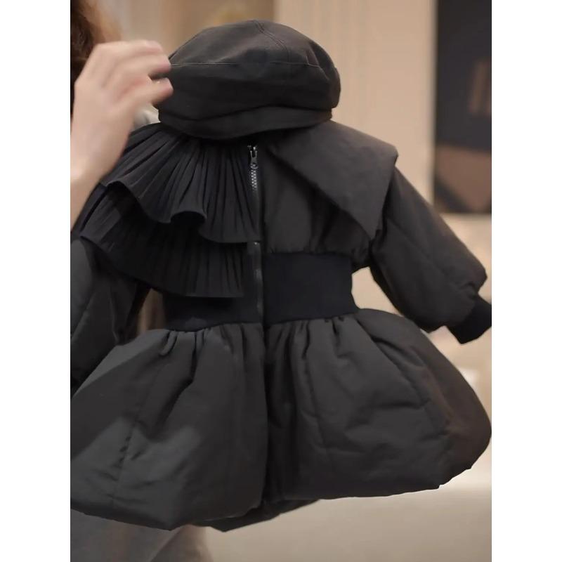 Korean Version Girls Jacket Baby Warm Thick Princess Style Winter Jacket Trendy Coat