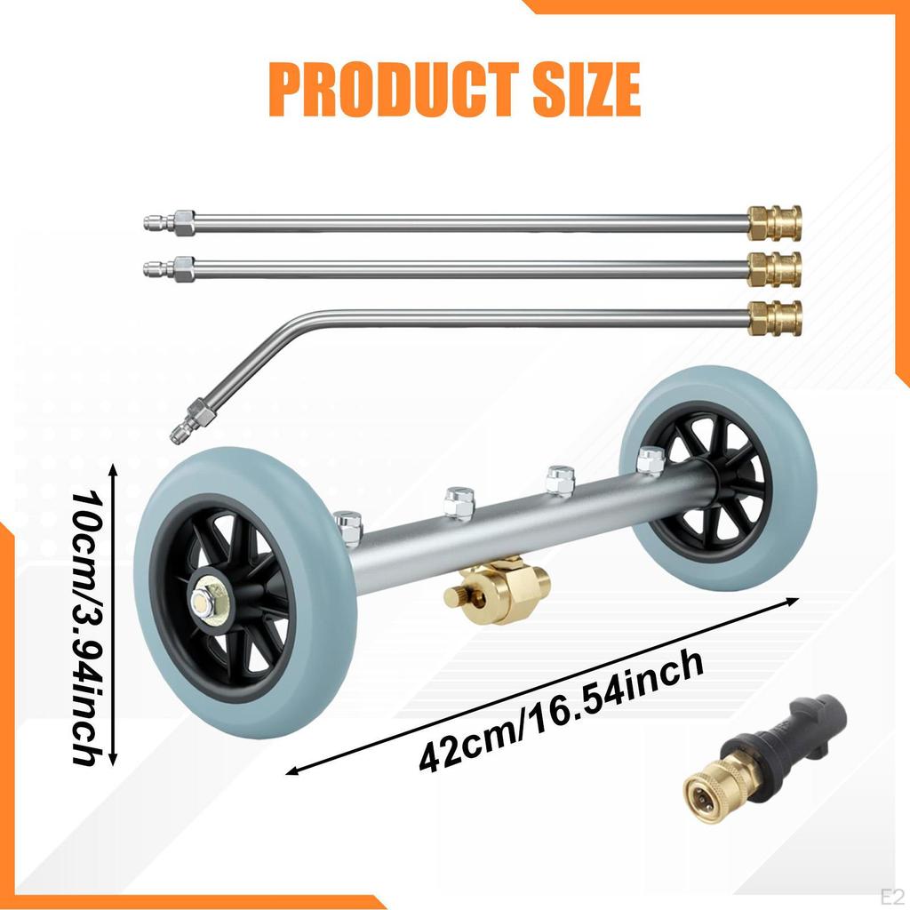 Pressure Washer Undercarriage Cleaner Underbody Car Wash Water Broom Accessories