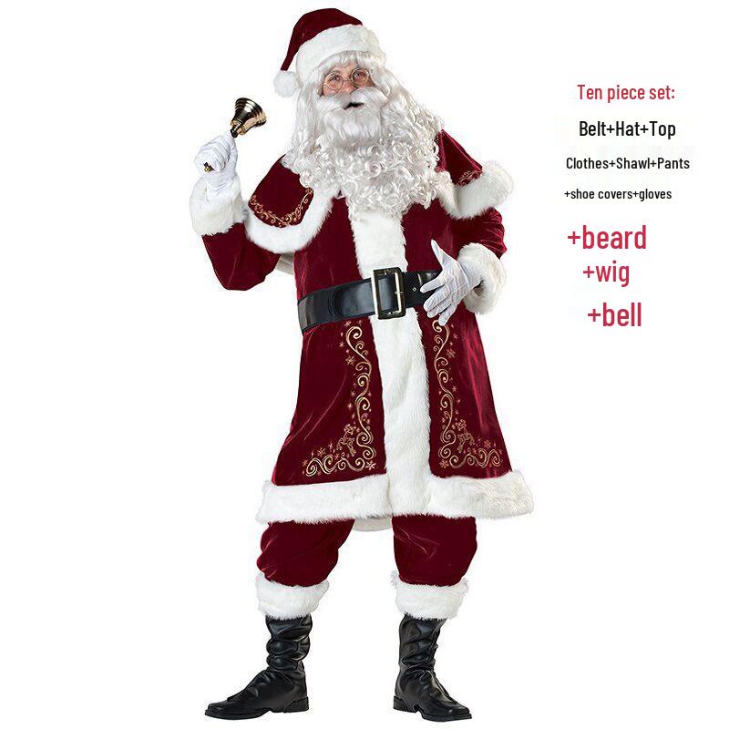 Retro Court Santa Claus Couple Costume - Women's Christmas Cosplay & Masquerade Dress
