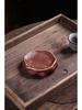 Yixing Handmade Zisha Lotus Pod Teapot Stand - Biomorphic Water-Storing Tea Mat for Gongfu Ceremony