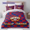Name Custom PFC CSKA Moscow Pattern Bedding Set Quilt Cover Pillowcase Home Decor Gift (1 * duvet cover + 2 * pillowcase, without core)