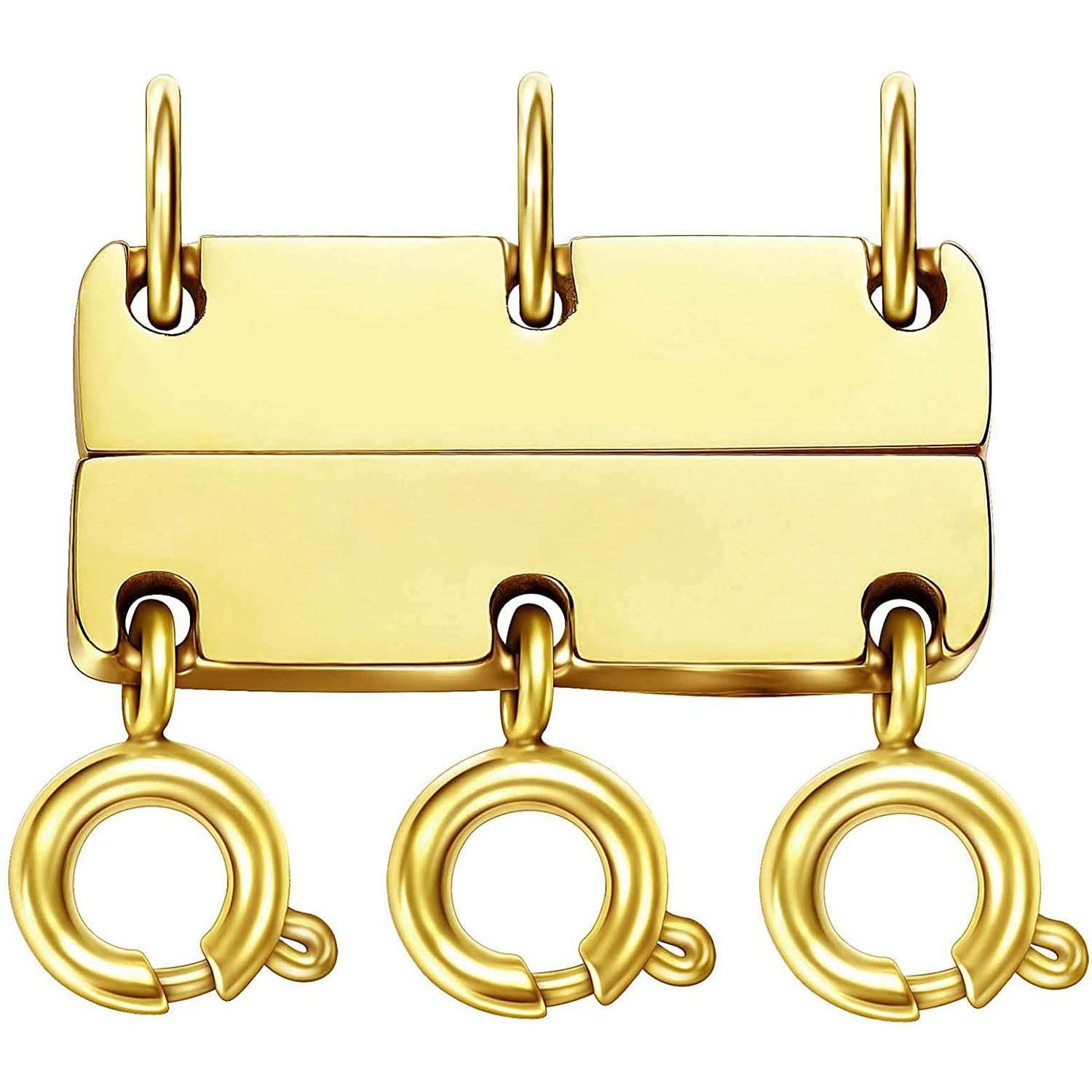 

Многослойные застежки для ожерелья, многослойные магнитные ювелирные изделия, многослойные застежки-сепараторы для штабелируемых ожерелий, распутывающий браслет One Size