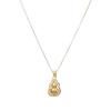 18K Gold Copper-Plated Gourd Necklace for Women - Luxury Rotatable Fu Lu Pendant for Good Luck
