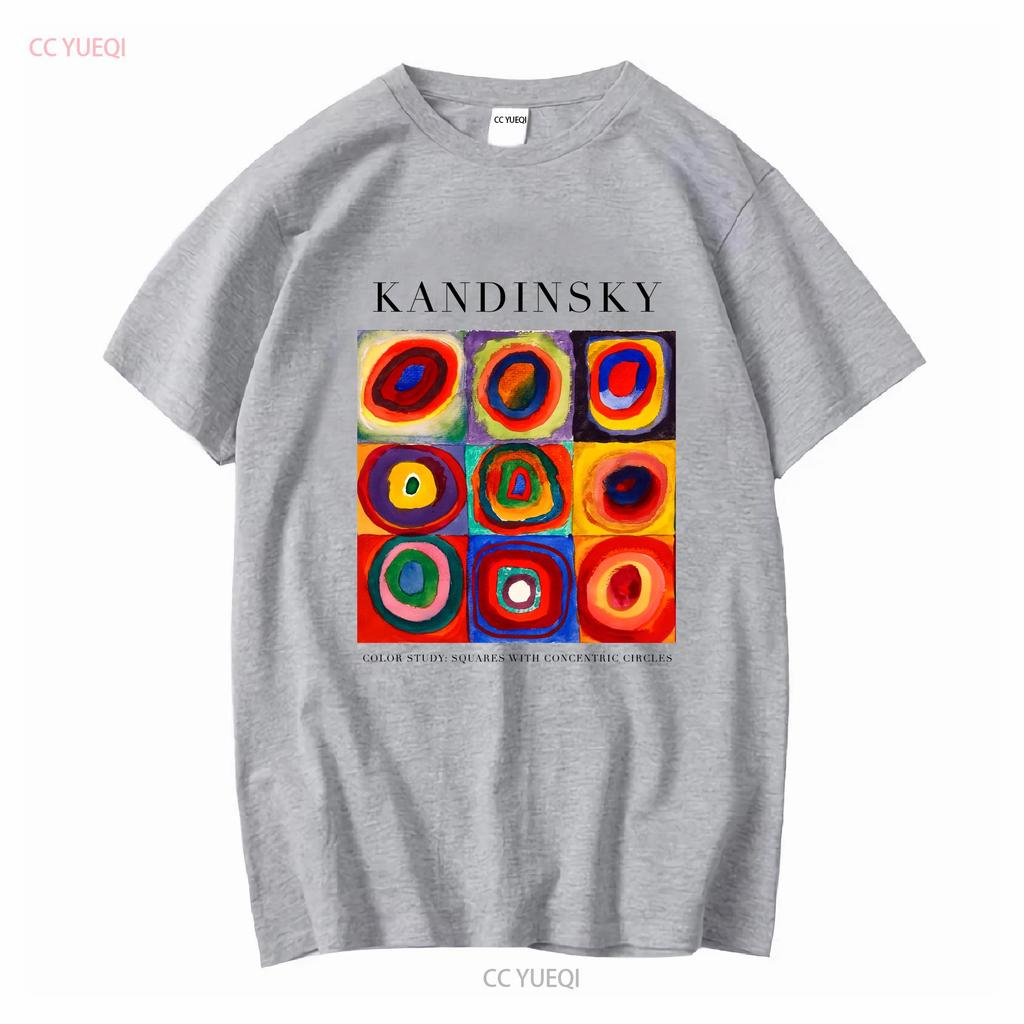 Wassily Kandinsky Gemälde T-Shirt Kunst Feine Liebhaber für Sie Ihn Modern lang- oder kurzärmelig vintage Gewaschen Vielseitig homme