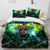 3D Print Deep Rock Galactic Game DRG Bedding Set Duvet Cover Bed Set Quilt Cover Pillowcase Comforter king Queen Size Boys Adult