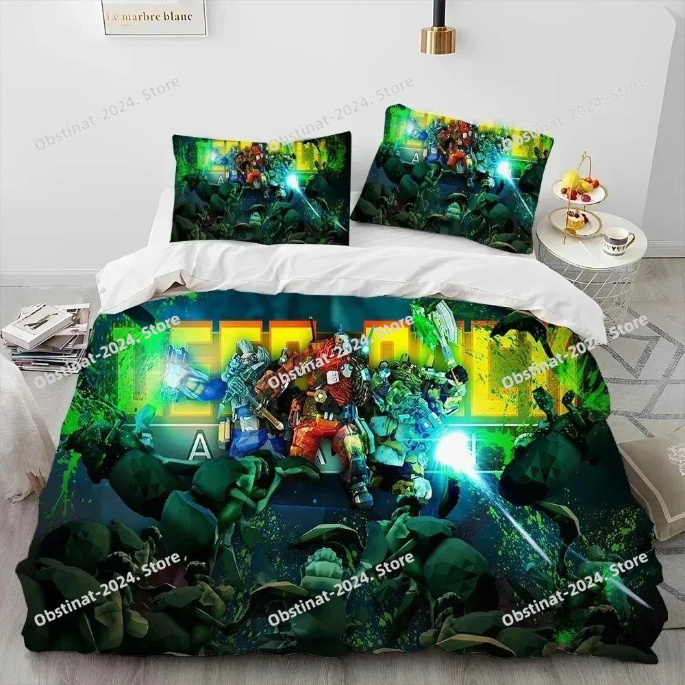 3D Print Deep Rock Galactic Game DRG Bedding Set Duvet Cover Bed Set Quilt Cover Pillowcase Comforter king Queen Size Boys Adult