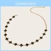 Metal Waist Fashion Chain With Four Leaf Clover Shape And Detailing Daily For