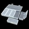 New 4 Adjustable Dividers Clear Plastic Storage Organizer Box - Craft & Sewing Supplies Container With Removable Compartments