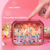 Factory  Pink Romantic Ambiance Diy Assembled Model Cute Wooden Carved Lamp Wooden Night Light Customization