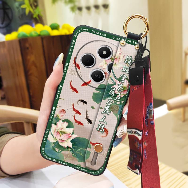 Protective Waterproof Phone Case For Redmi 14C 4G/14R 5G/A3 Pro 4G/POCO C75 Back Cover Chinese style Elderly lady Ring