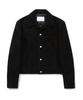 Connect Kinloch [Real Leather] Cow Suede Trucker Jacket (Black)