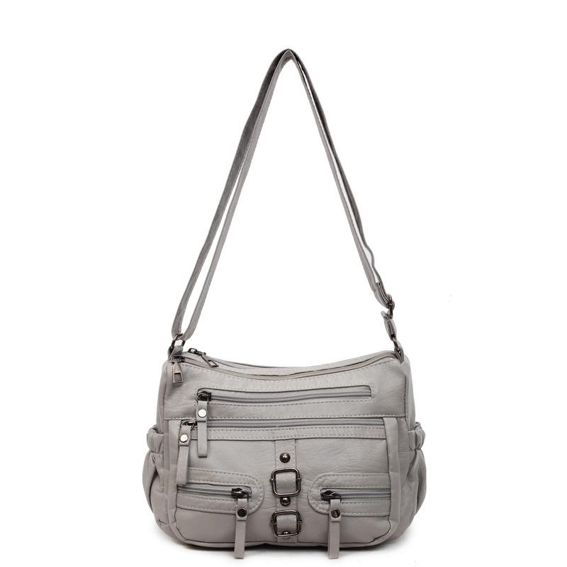 

Наплечная сумка из ПУ Женская сумка кроссбоди Сумка для мамы Сумка для мобильного телефона серый