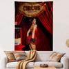 Circus Amazing Show Tapestry Wall Hanging, Vintage Carnival Poster Art, Retro Wall Decor for Bedroom Dorm