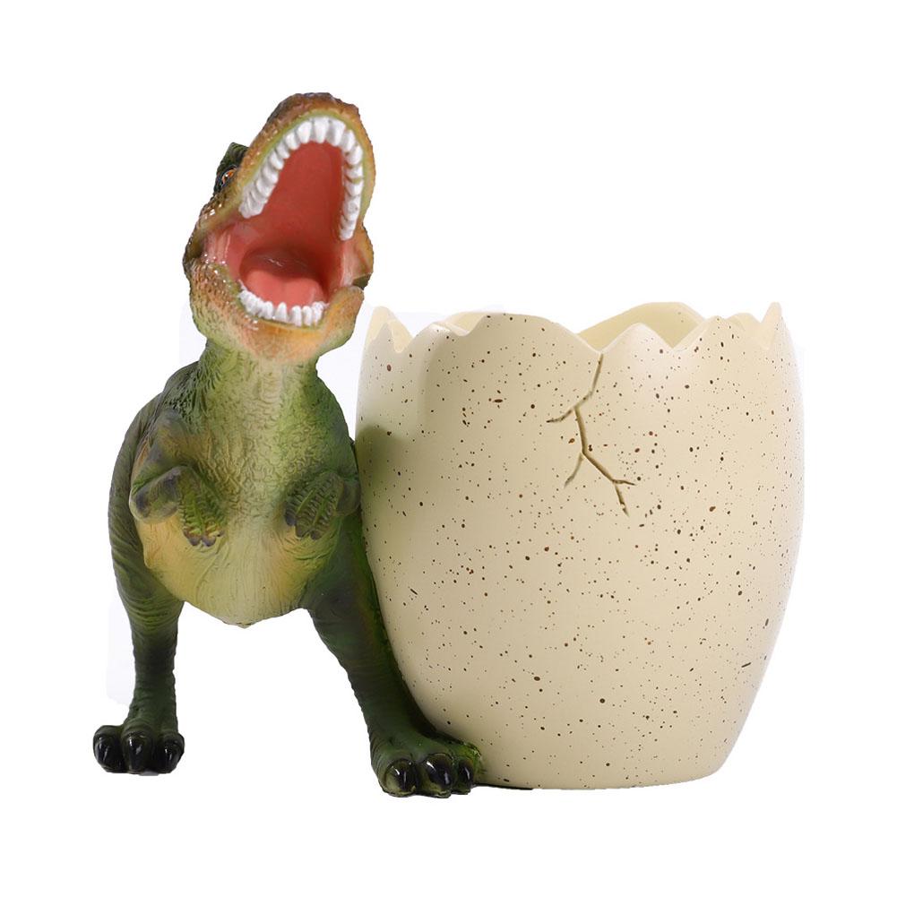 

Креативный модный милый держатель для ручек, коробка для хранения, студенческий индивидуальный динозавр, настольные украшения, многофункциональное ведро для ручек из смолы
